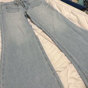 American Eagle Outfitters Light Blue Flare Jeans